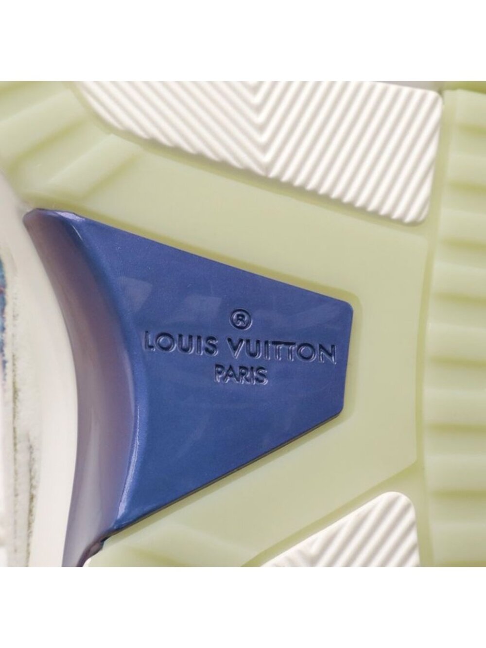 Louis Vuitton Vnr Line Sneakers Fabric White Blue Pink 7 1 2 Size - Picture 5 of 7
